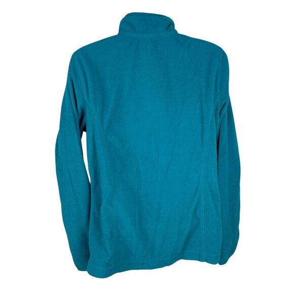 Made For Life Womens Teal Fleece Quarter-Zip Pullover Jacket Size Small - Picture 2 of 4